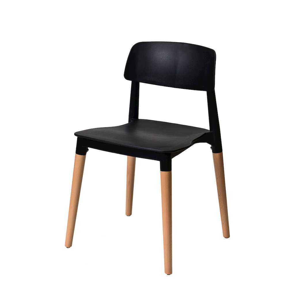 Commerical Seating Products Mid Century Modern Black Dining Chairs. Picture 3