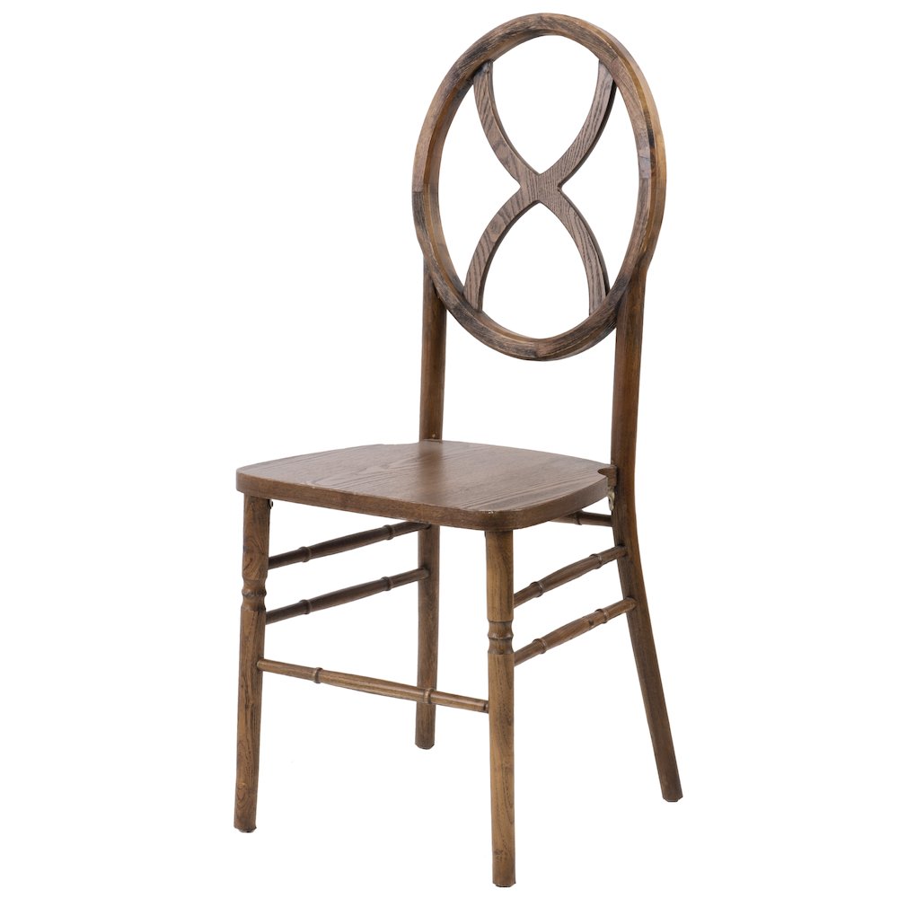 Commerical Seating Products Diamond Real Dark Walnut Wood Chairs. Picture 2
