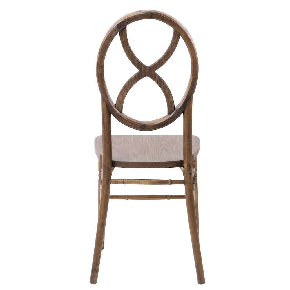 Commerical Seating Products Diamond Real Dark Walnut Wood Chairs. Picture 4