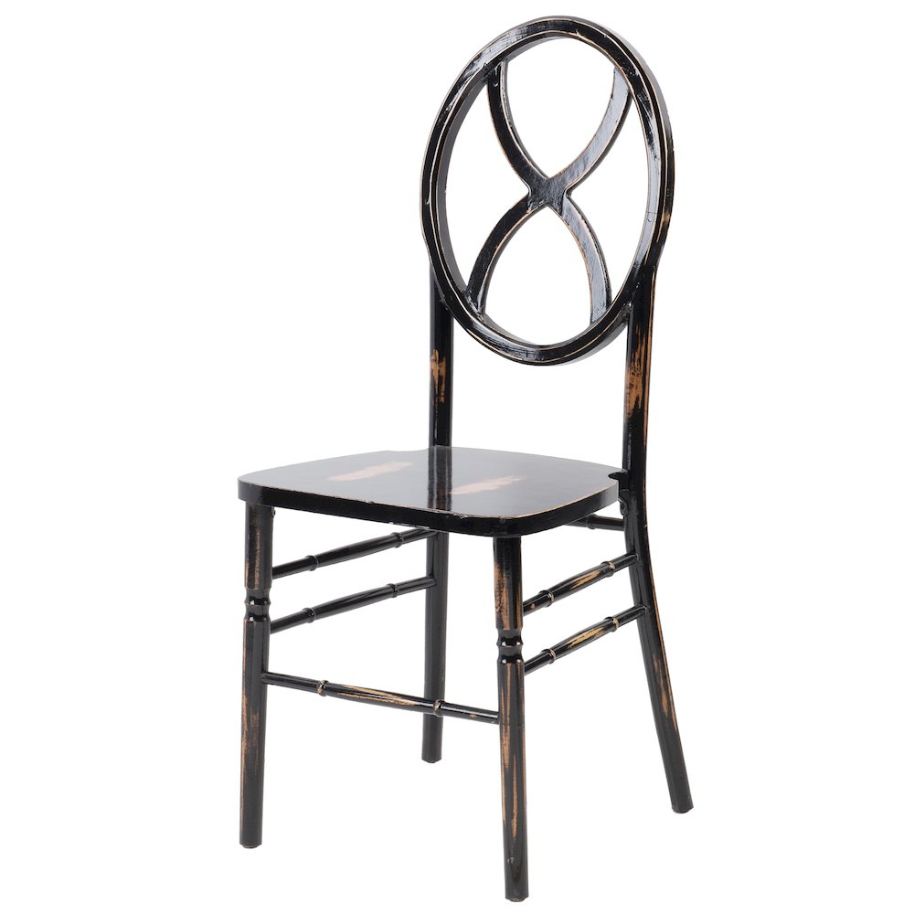 Commerical Seating Products Sandglass Lime Black Wood Chairs. Picture 3