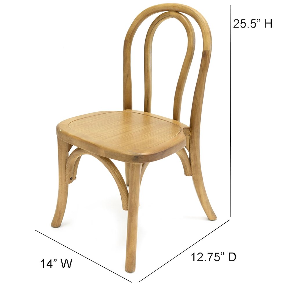 Commerical Seating Products Kids Bentwood Tinted Raw Chairs. Picture 5