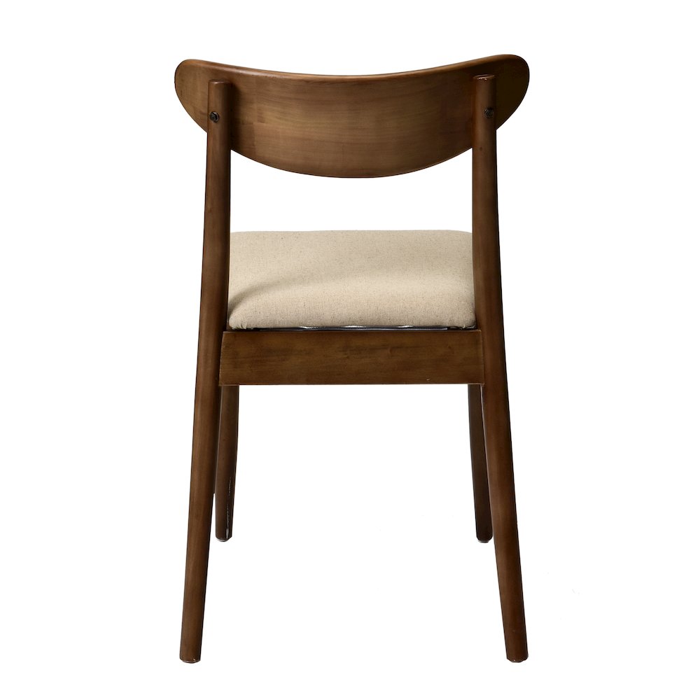 Commerical Seating Products Mid Century Café Dark Walnut Dining Chairs. Picture 3