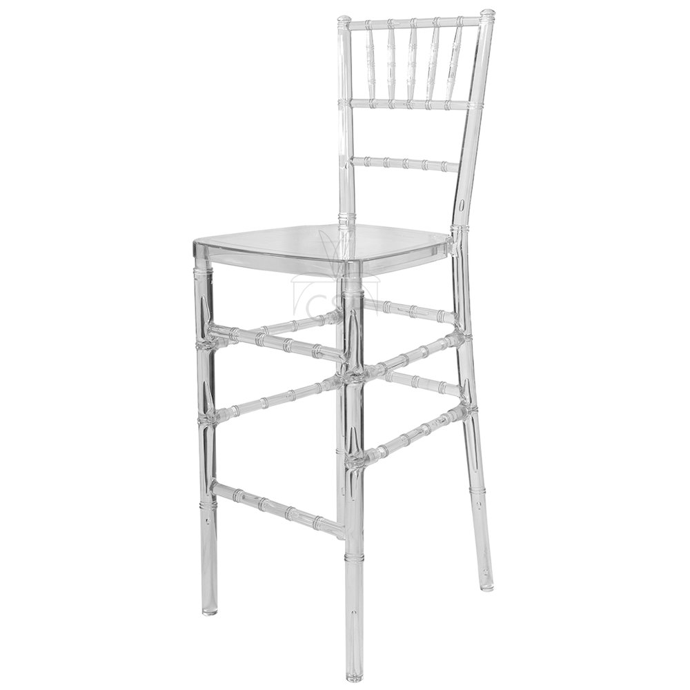 Commercial Seating Products Chiavari Barstool In Clear. Picture 1