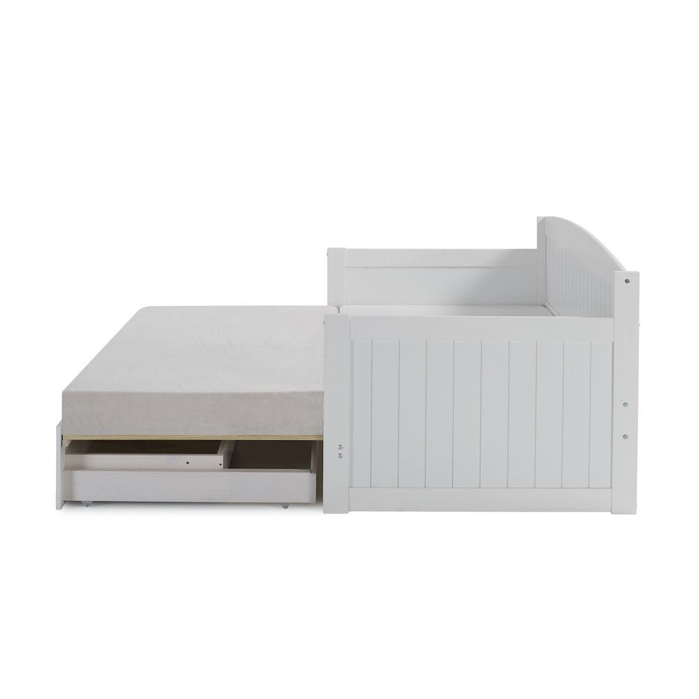 Harmony Daybed with King Conversion, White. Picture 3