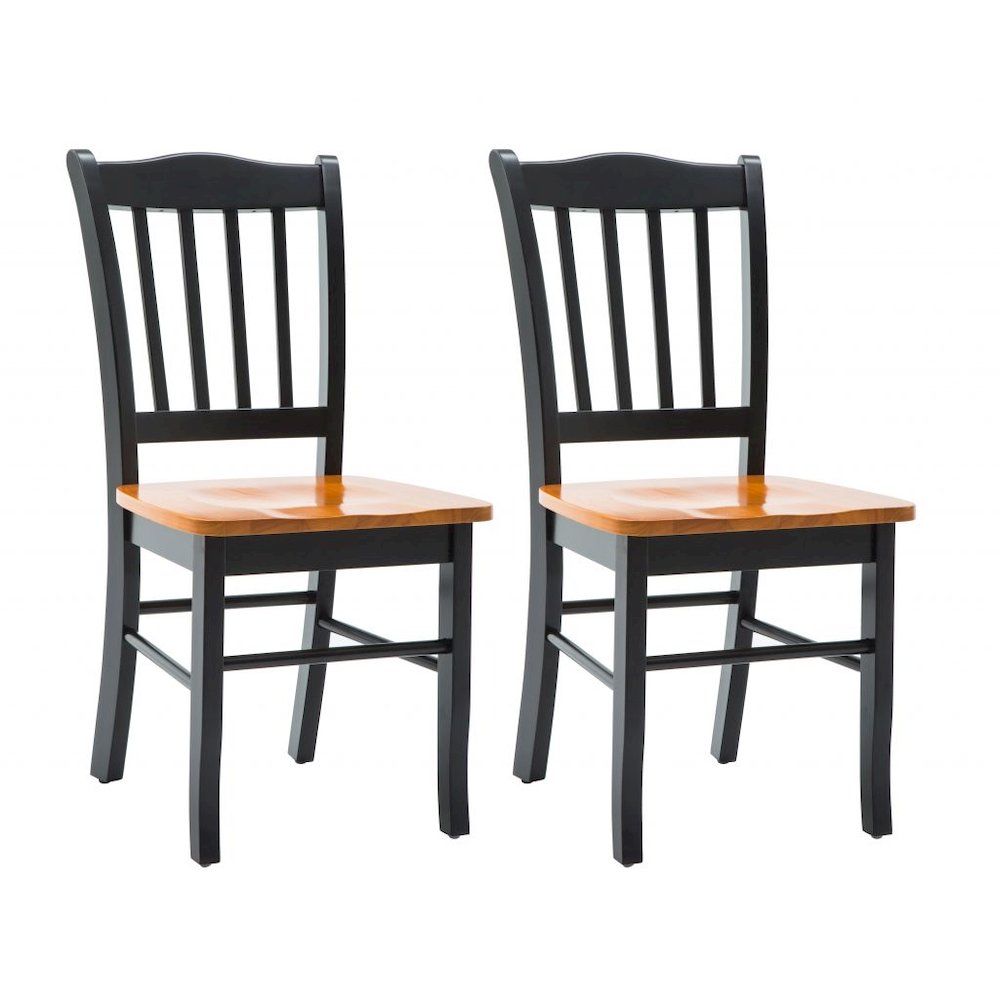 Shaker 6-Piece Dining Set - Black/Oak. Picture 5