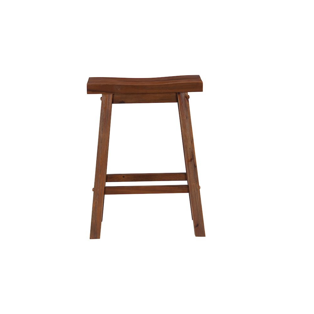 Brittany 3pc Rectangular Bar Table Set - Chestnut Wire-Brush. Picture 9