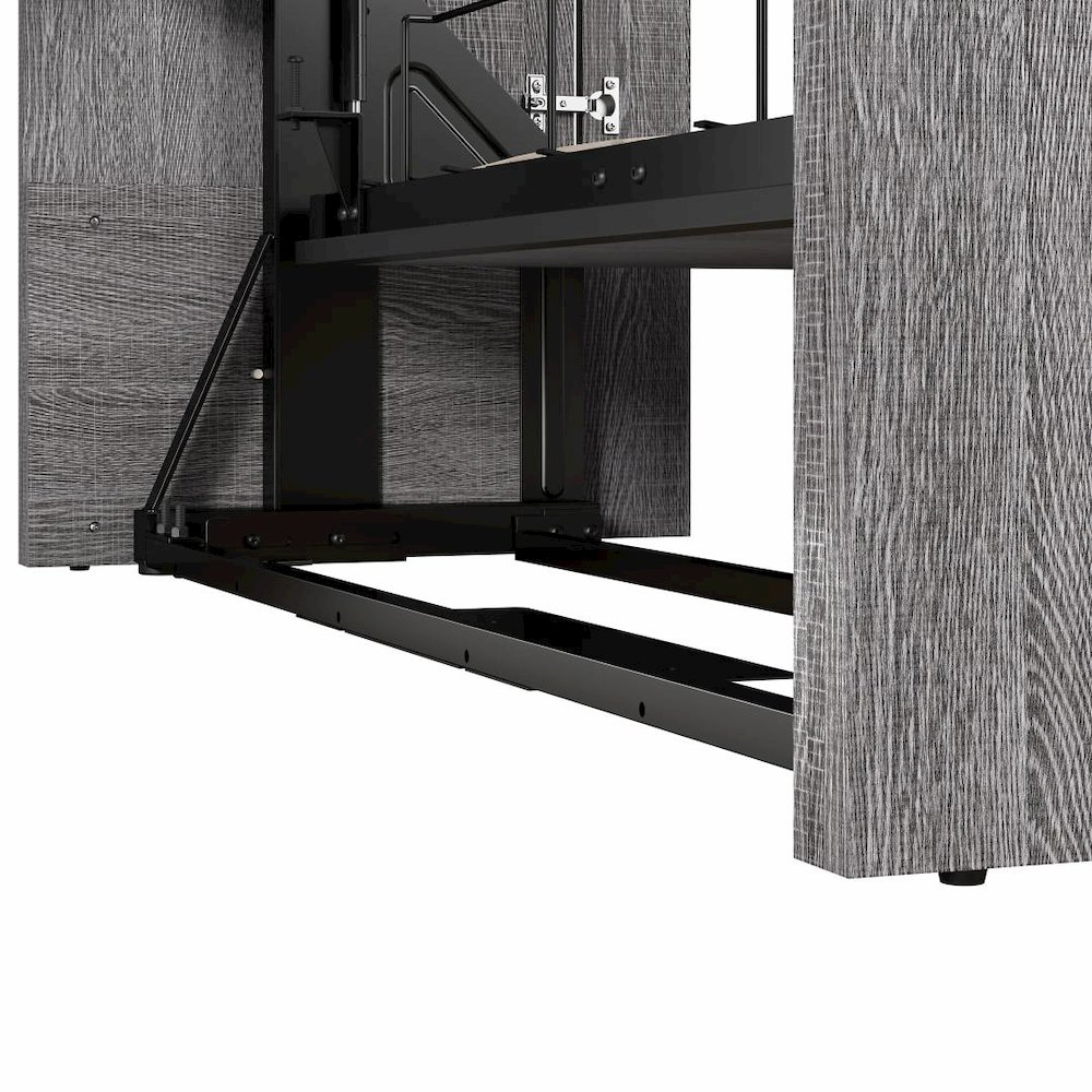 Orion Queen Murphy Bed with Storage Cabinet and Pull-Out Shelf (97W). Picture 5