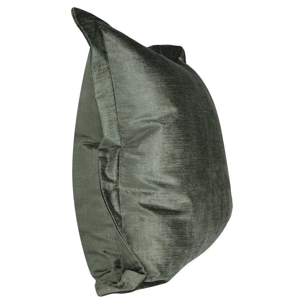 Kosas Home Bryce Velvet 22-inch Square Throw Pillow, Myrtle Green. Picture 3