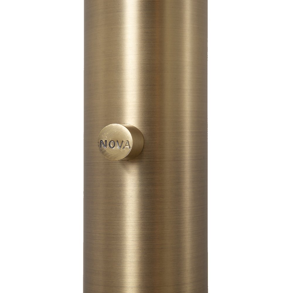 Rancho Mirage 3 Light Arc Floor Lamp - Weathered Brass. Picture 6