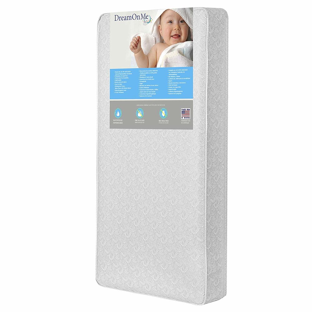 Dream On Me Slumberland 2-Sided Crib and Toddler 260 Coil Mattress. Picture 1