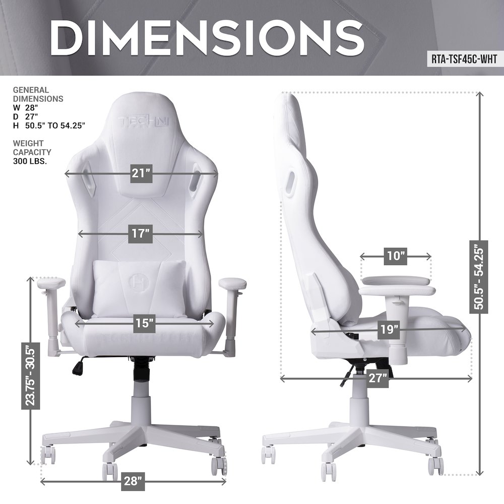 Velvet Gaming Chair - White. Picture 11