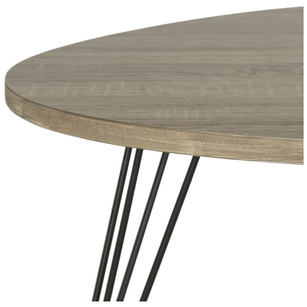 Home Collection Wynton Oak and Black Coffee Table. Picture 3