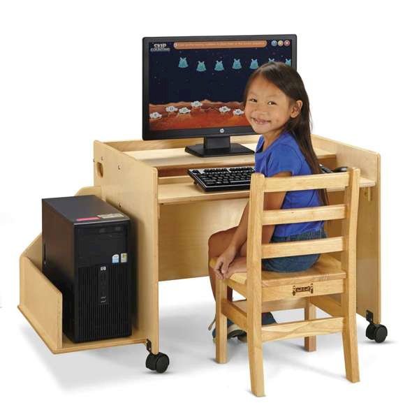 Enterprise Single Computer Desk. Picture 2