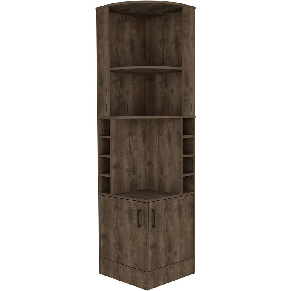 Syrah Bar Cabinet Dark Brown MDF. Picture 1