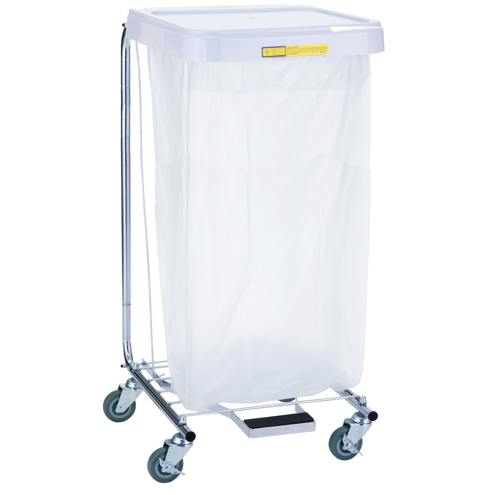 R&B Wire Medium-Duty Hamper With Foot Pedal. Picture 1