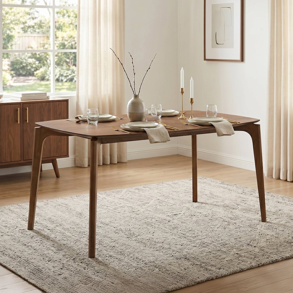 Ommet Walnut 59-inch Wood Counter Height Dining Table. Picture 2