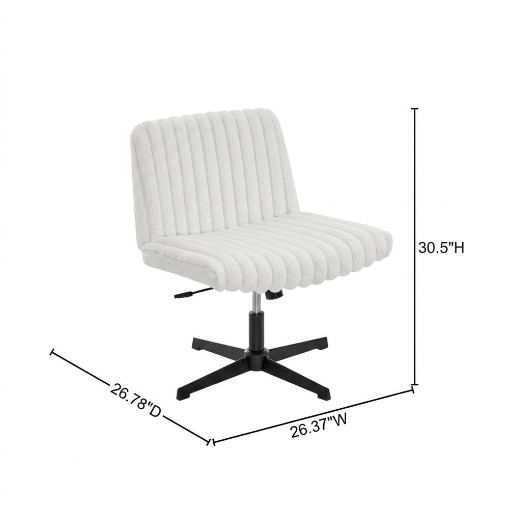 Swivel Office Chair with Criss Cross Design, Adjustable & Comfortable. Picture 5