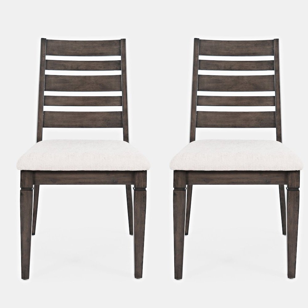 Lincoln Square Contemporary Upholstered Ladderback Chair (Set of 2). Picture 1