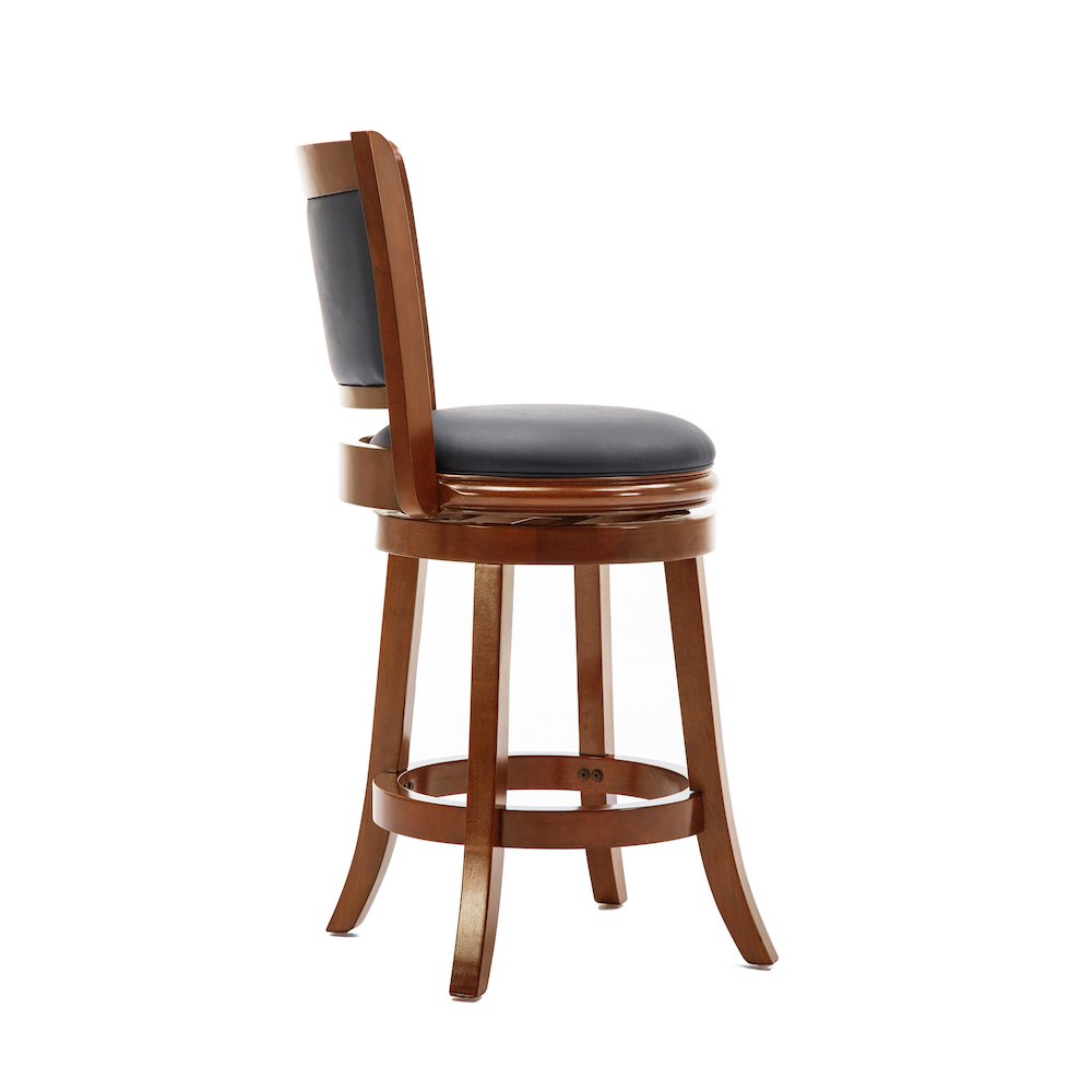 Augusta Swivel Counter Stool - Cherry. Picture 2