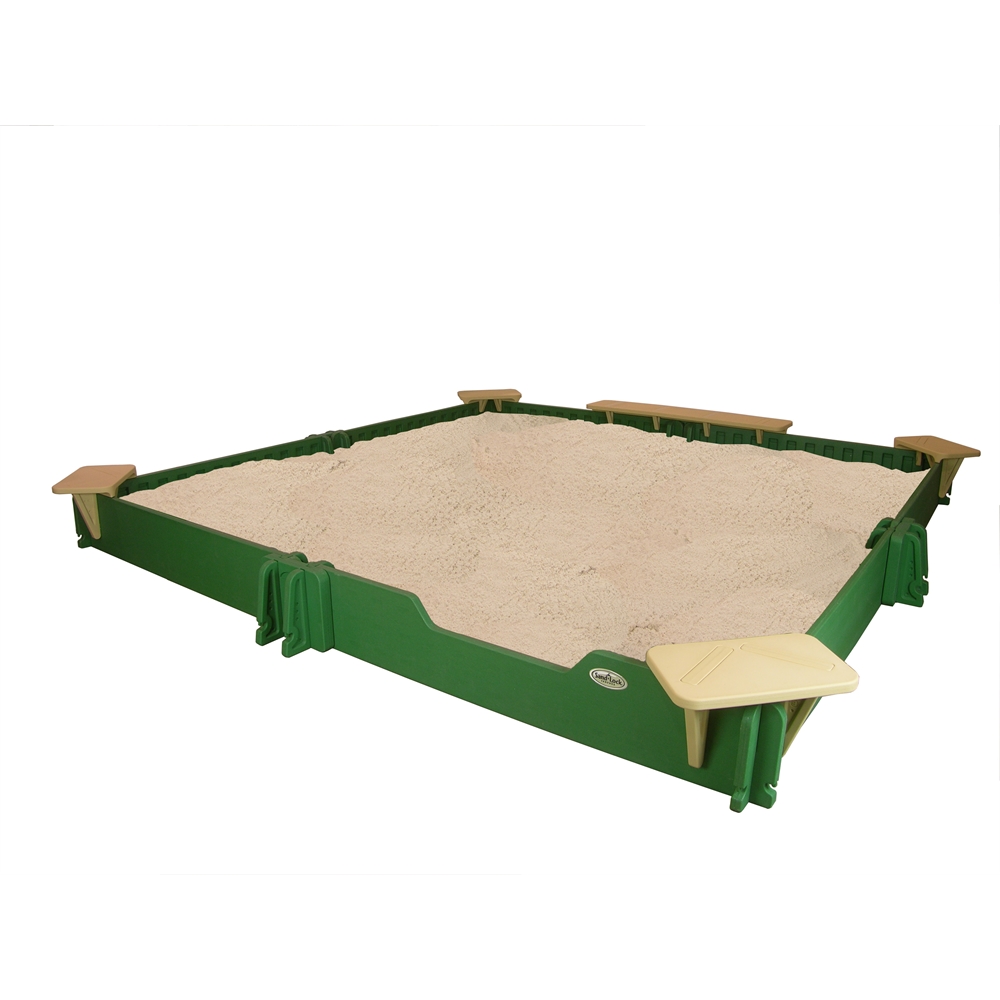 Sandbox 10'X10' with Seats and Cover included. Picture 1