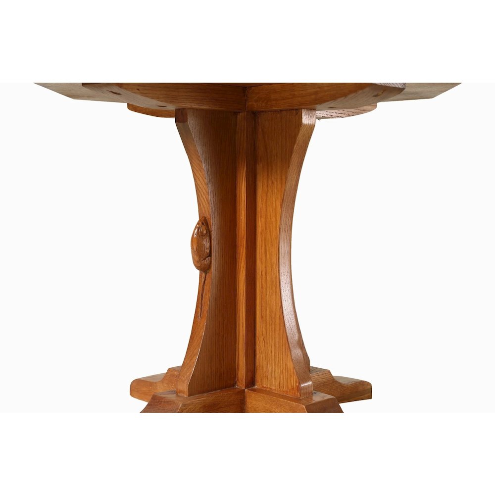Mission Solid Oak Mouse Detail End Table - Michael's Cherry. Picture 3
