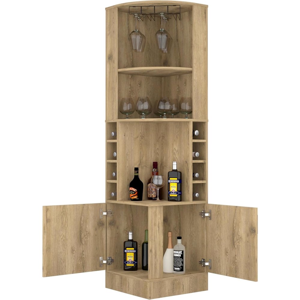 Syrah Bar Cabinet Macadamia MDF. Picture 3
