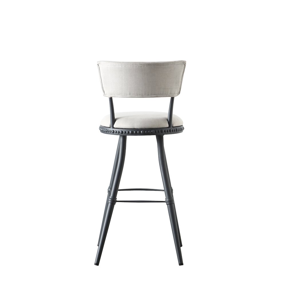 Benton Adjustable Barstool - White/Gray. Picture 4