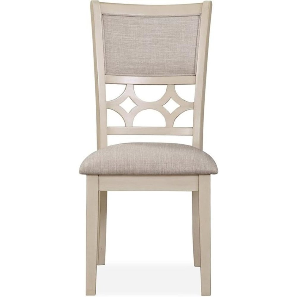 Mitchell Solid Wood 5Pc Dining Set in White/Brown Bisque. Picture 3