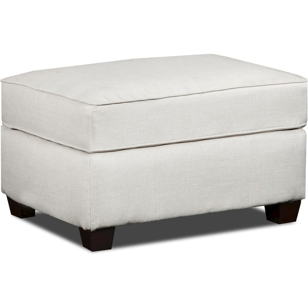 Living Room Relay Linen Ottoman. Picture 1