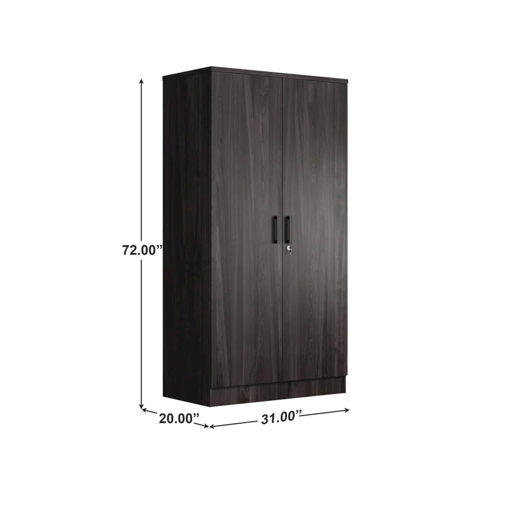 2 Doors Wardrobe with Shelves. Picture 3
