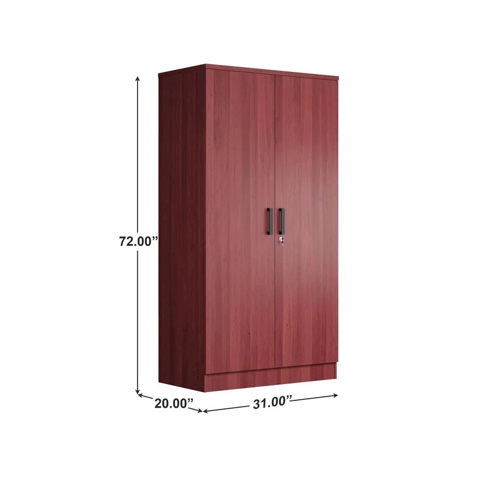 2 Doors Wardrobe with Shelves. Picture 3