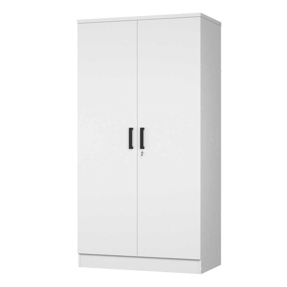 2 Doors Wardrobe with Shelves. Picture 1