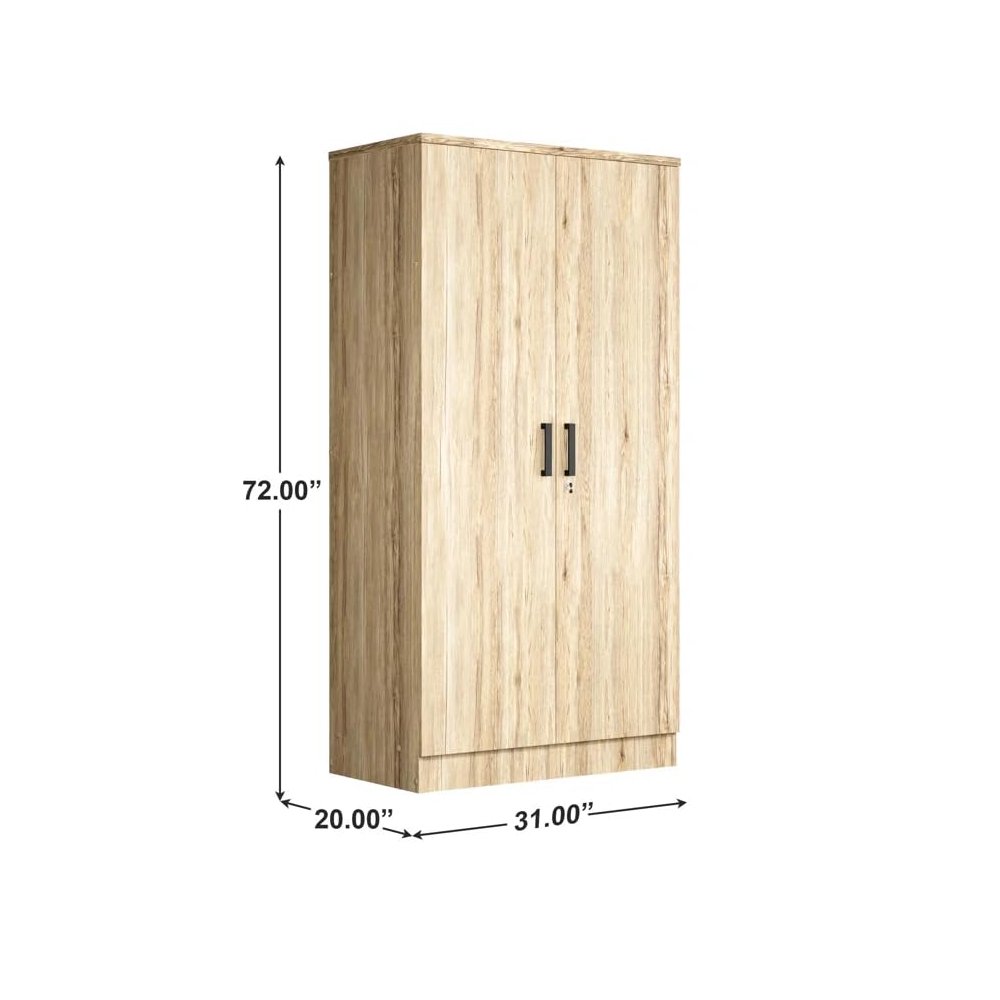 2 Doors Wardrobe with Shelves. Picture 3