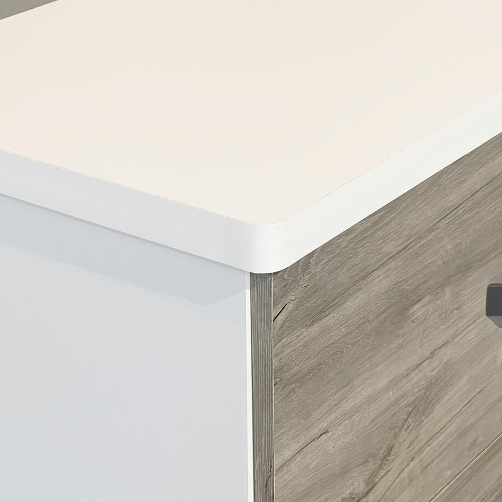 Better Home Products Xia 5 Drawer Chest of Drawers in White. Picture 12