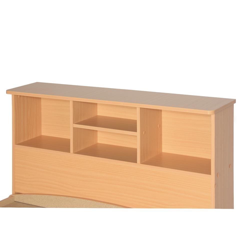 Better Home Products California Wooden Twin Captains Bed in Beech. Picture 5