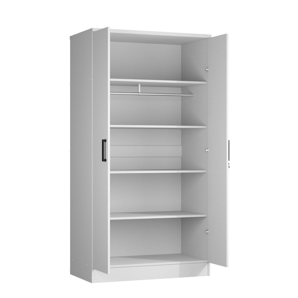 2 Doors Wardrobe with Shelves. Picture 5