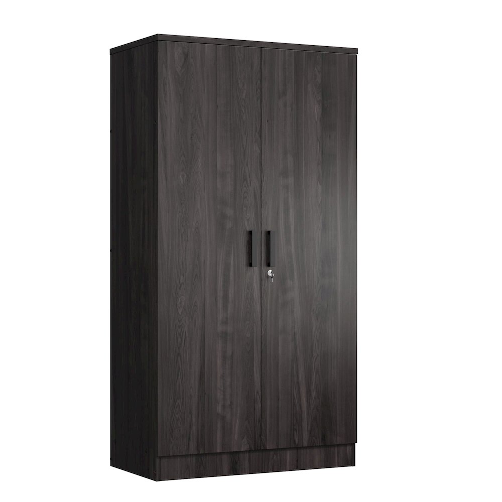 2 Doors Wardrobe with Shelves. Picture 1