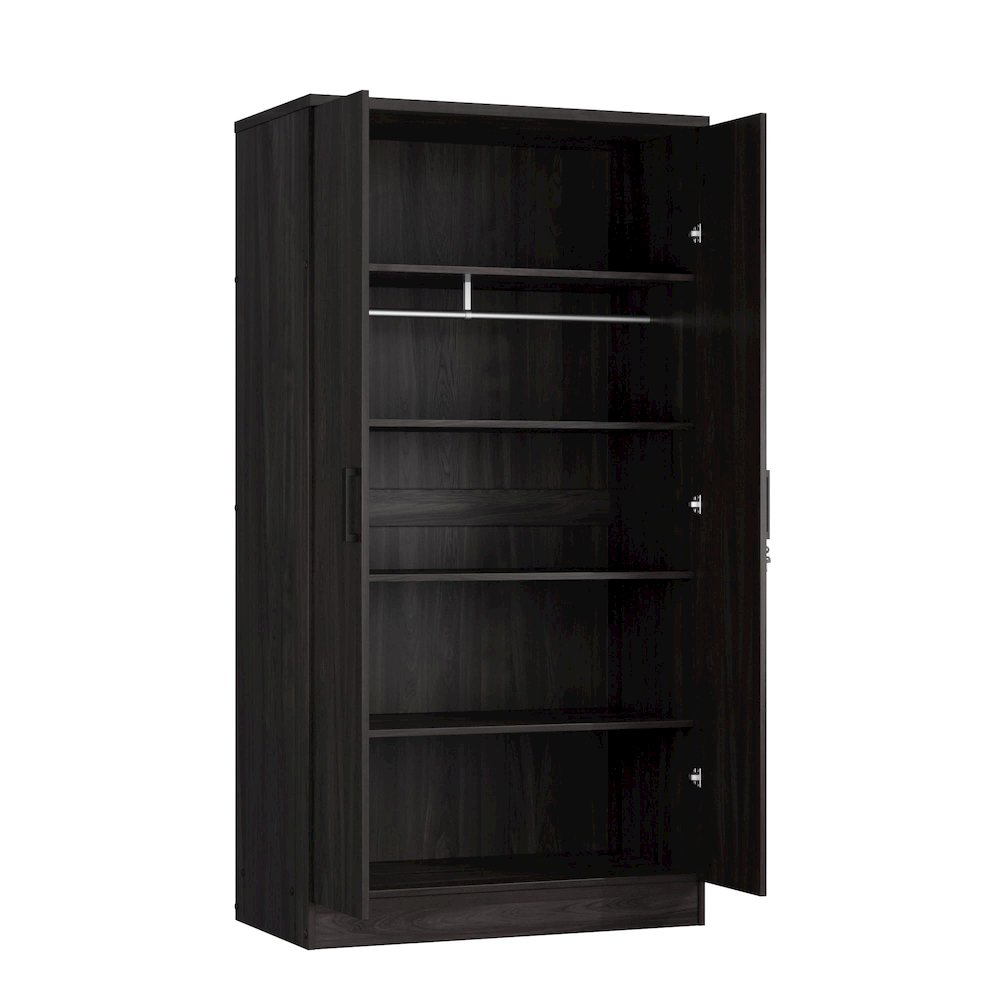 2 Doors Wardrobe with Shelves. Picture 5