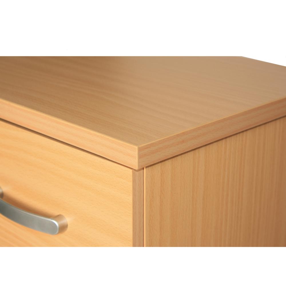 Better Home Products Cindy 4 Drawer Chest Wooden Dresser with Lock Beech (Maple). Picture 7
