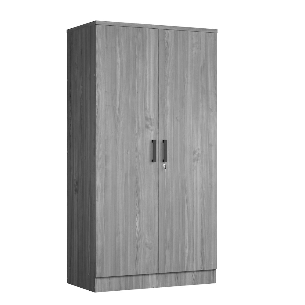 2 Doors Wardrobe with Shelves. Picture 1