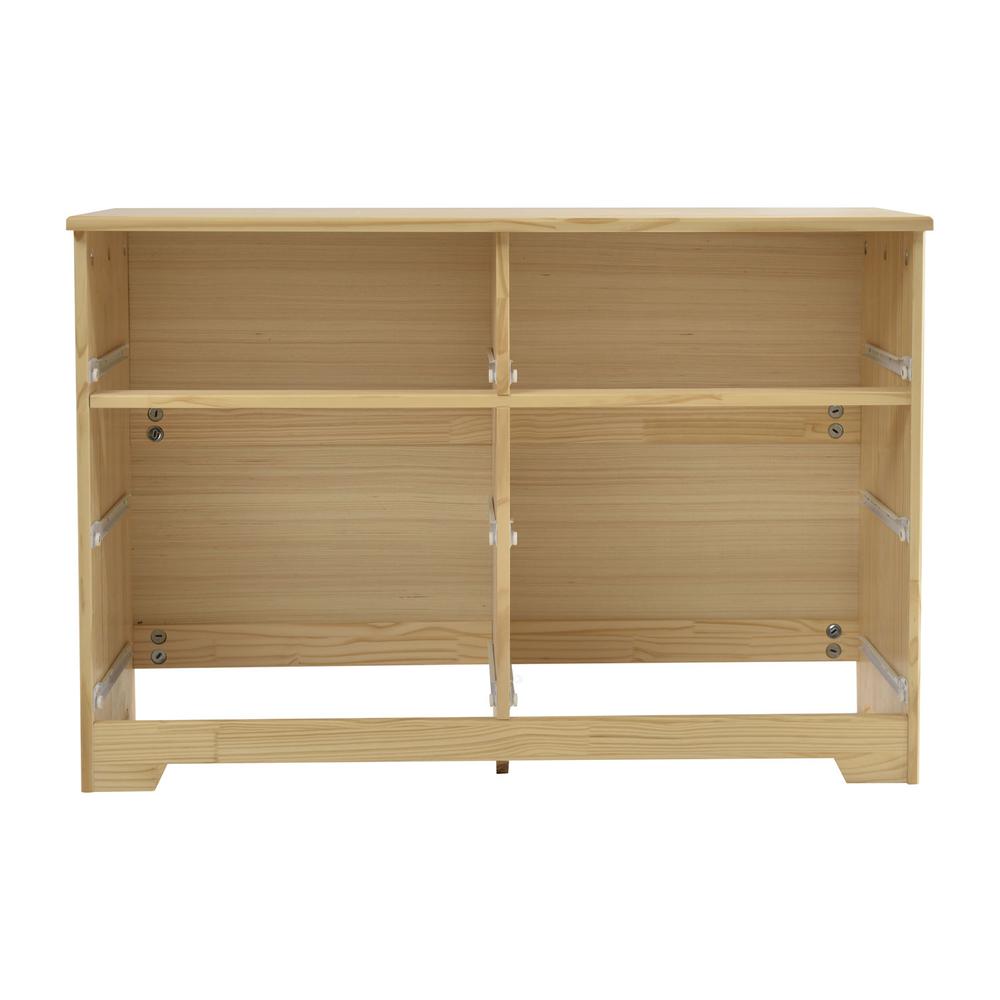 Better Home Products Solid Pine Wood 6 Drawer Double Dresser in Natural.. Picture 6