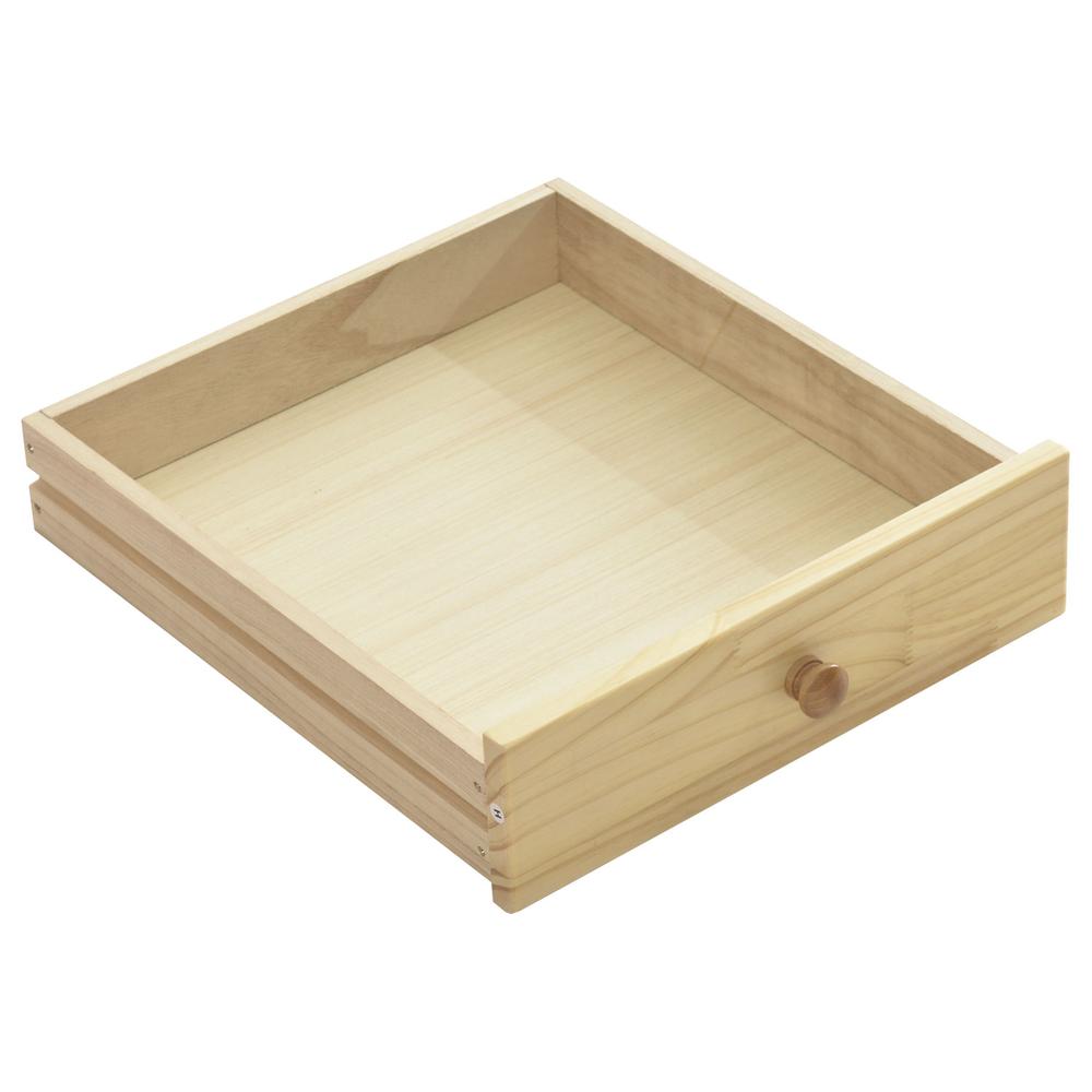 Better Home Products Solid Pine Wood 2 Drawer Nightstand in Natural. Picture 9
