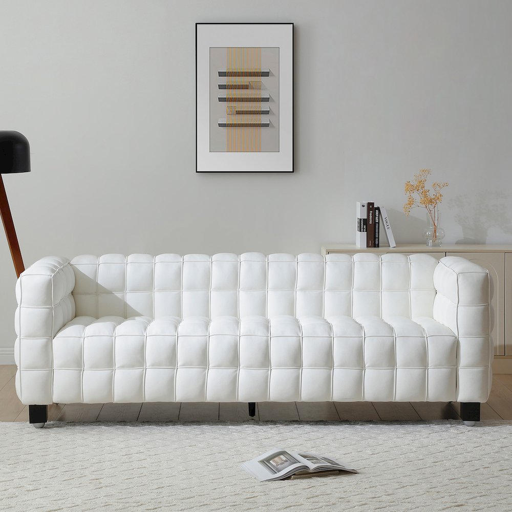 Emma Luxurious Leather Sofa. Picture 1