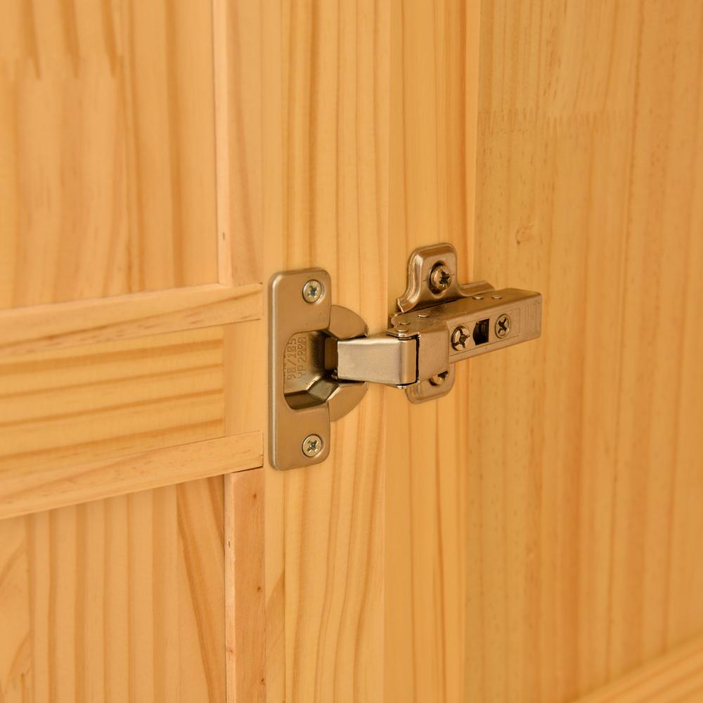 Stylish Pine Wood Closet with Raised Doors and Two Drawers for Easy Access. Picture 9