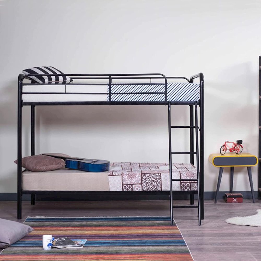 Better Home Products Twin over Twin Metal Bunk Bed. Picture 2