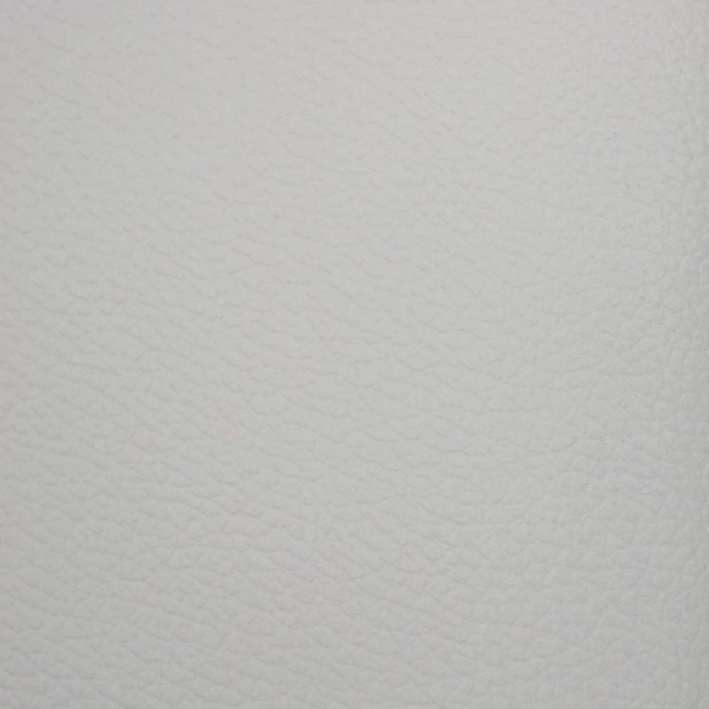 Better Home Products Nora Faux Leather Upholstered King Panel Bed in White. Picture 6