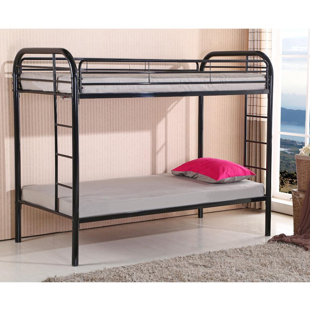 Better Home Products Oasis Twin over Twin Metal Bunk Bed. Picture 5