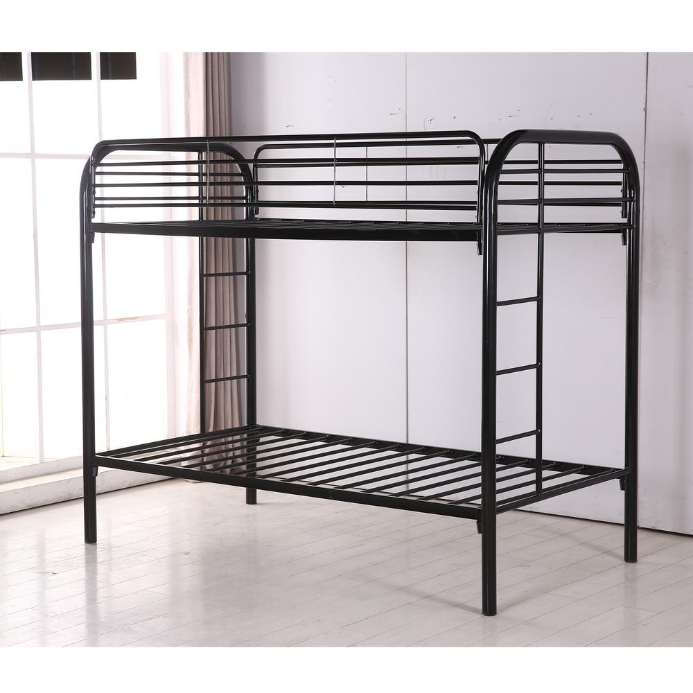Better Home Products Oasis Twin over Twin Metal Bunk Bed. Picture 4