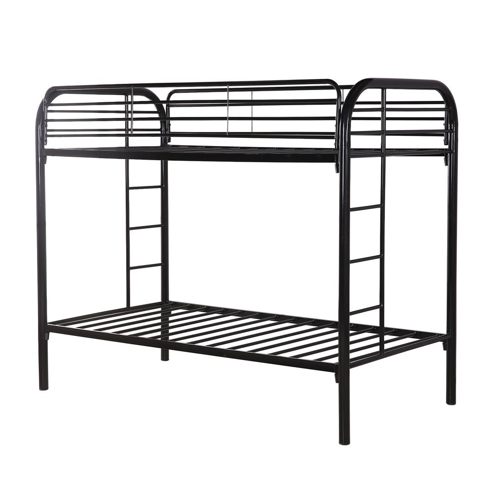 Better Home Products Oasis Twin over Twin Metal Bunk Bed. Picture 1