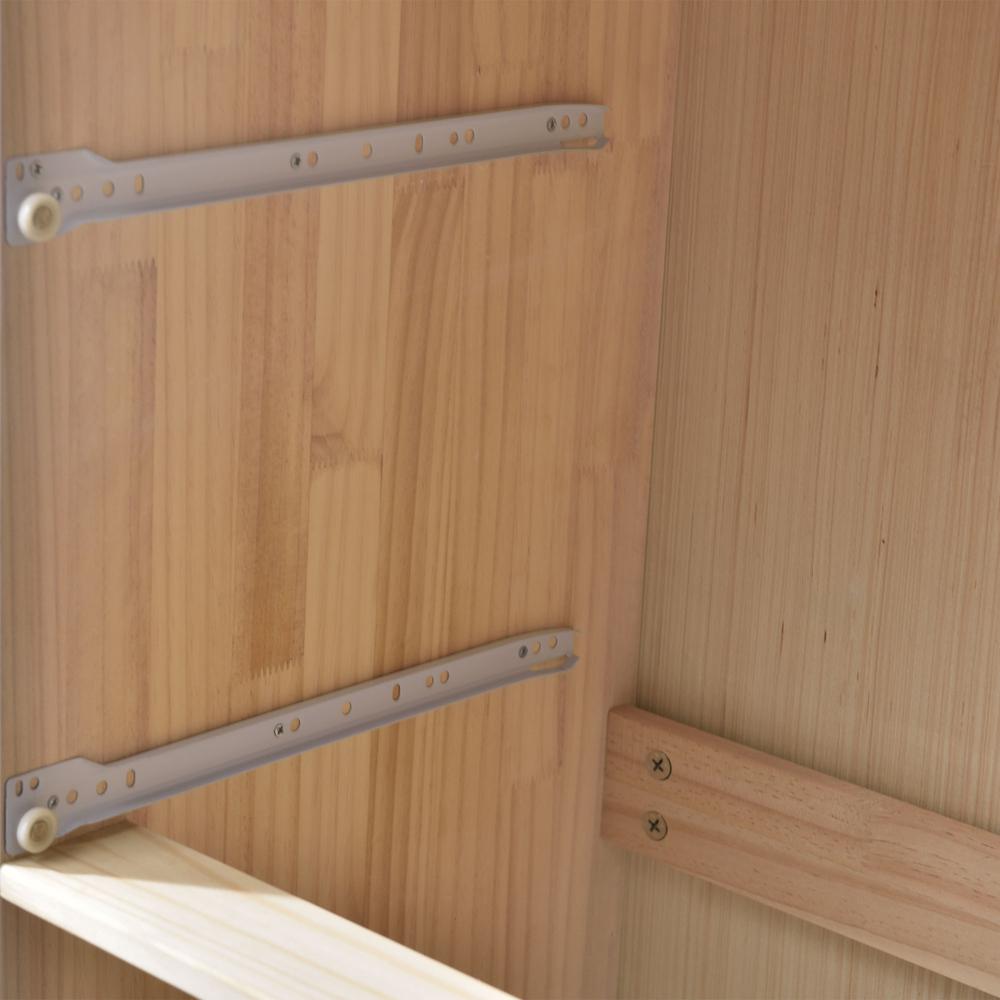 Better Home Products Isabela Solid Pine Wood 4 Drawer Chest Dresser in White. Picture 7